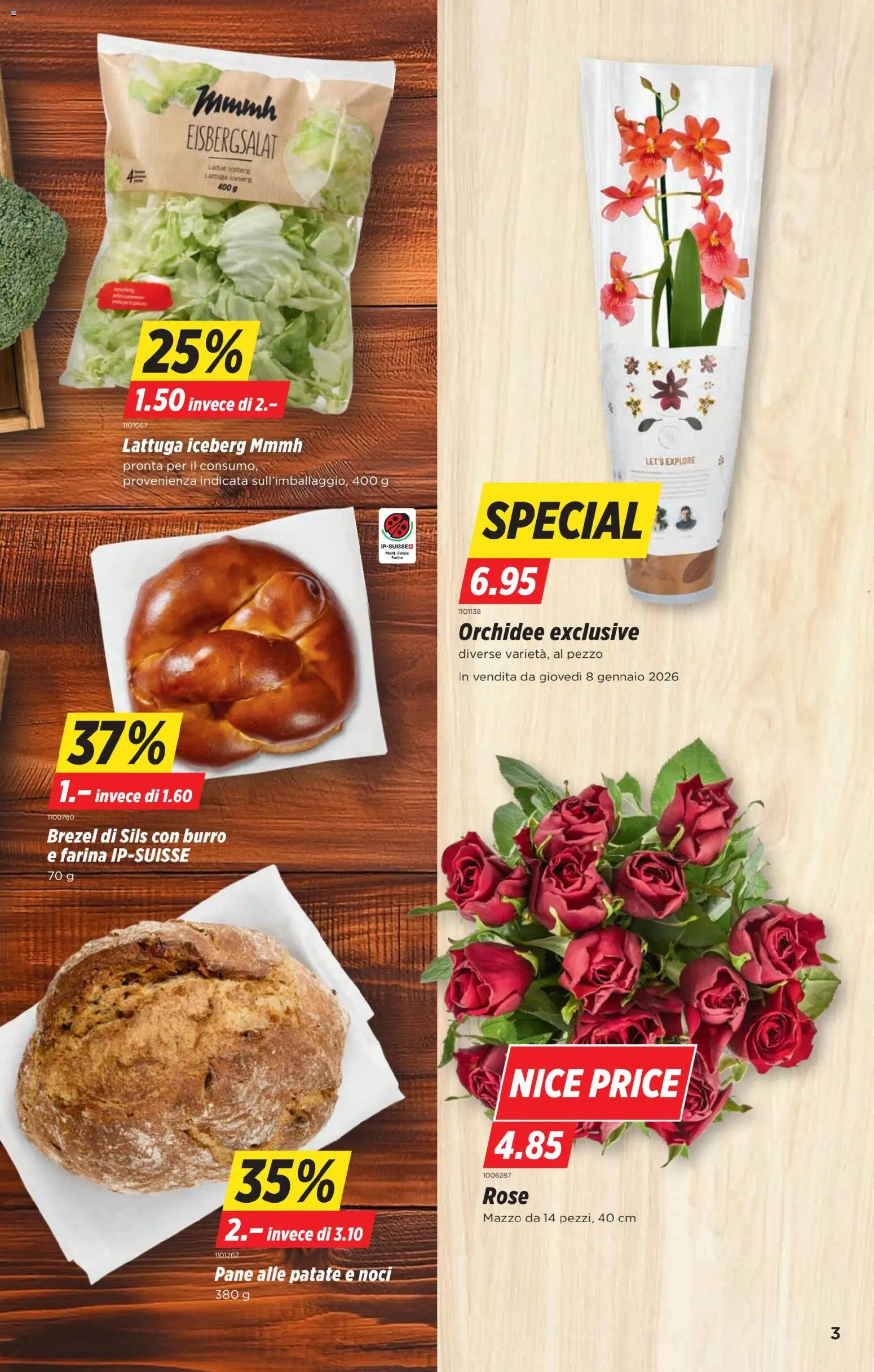 Denner Aktionen IT – gültig ab 06.01.2026 | Seite: 3 | Produkte: Mehl, Pane