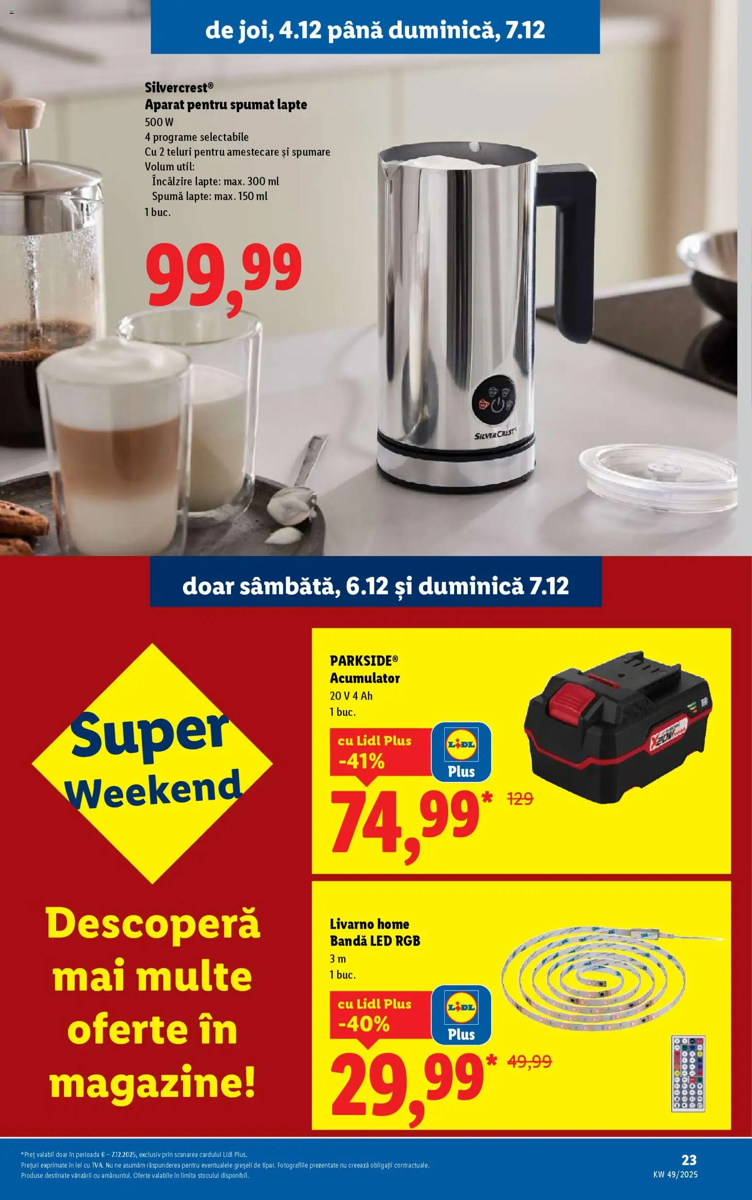 Noul catalog Lidl – valabil de la 01.12.2025 | Pagină: 23 | Produse: Babak, Lapte
