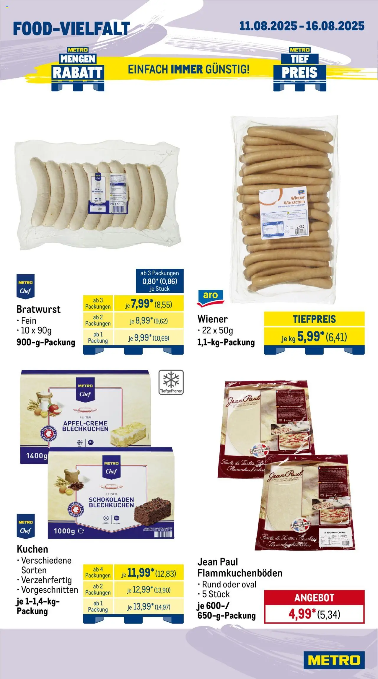 Metro Prospekt 	 - gültig ab dem 11.08.2025 | Seite: 12 | Produkte: Grill, Bratwurst, Kuchen