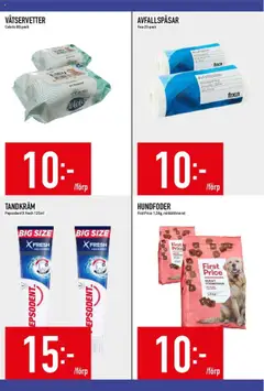 Matdax reklamblad aktuell från 14.07.2025 | Sida: 19 | Produkter: Avfallspåsar, Tandkräm, Morot