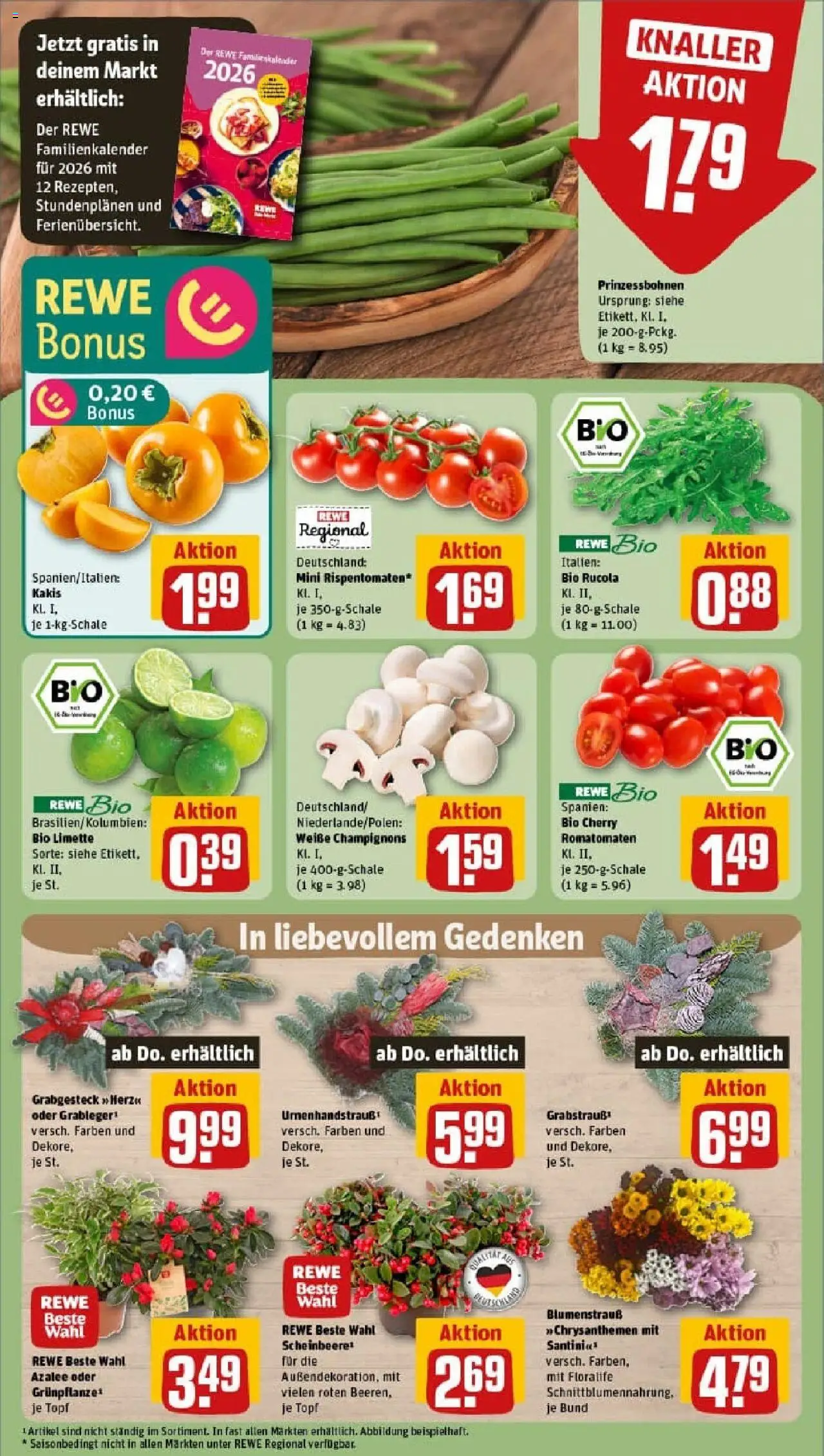 Rewe prospekt Essen	 – gültig ab 19.10.2025 | Seite: 7 | Produkte: Rucola, Champignons, Limette