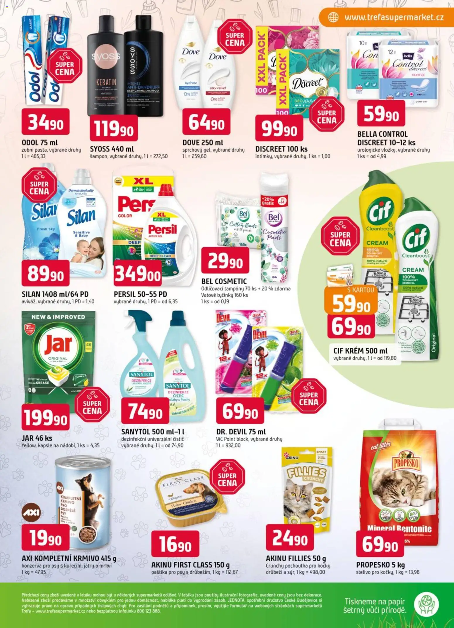 Trefa leták od 07.01.2026 | Strana: 11 | Produkty: Krém, Stelivo, Silan, Tampony