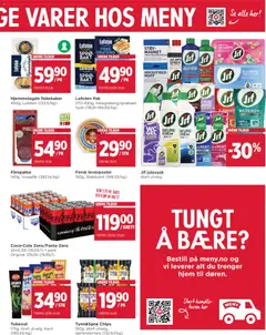 Forhåndsvisning av Meny kundeavis gyldig fra 17.11.2025 | Side: 7 | Produkter: Pepsi, Klorin, Salmiakk, Mozzarella
