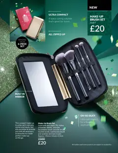 Preview of AVON - Black Friday valid from 01.11.2025 | Page: 128 | Products: Mirror, Powder, Brush, Eyeliner