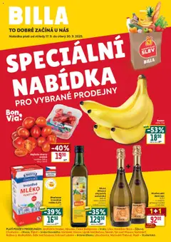 Náhled letáku Billa leták - Speciální nabídka: vybrané prodejny od 17.09.2025