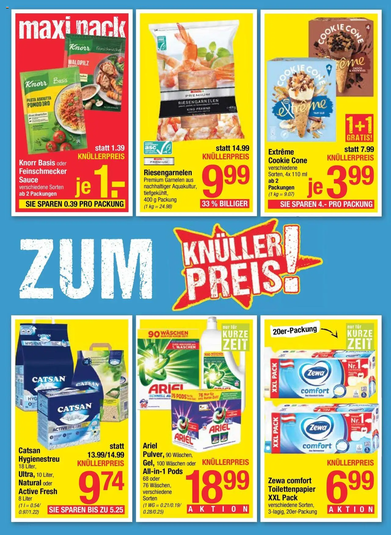 Maximarkt Flugblatt Anif, Bruck an der Großglocknerstraße gültig ab 04.08.2025 | Seite: 3 | Produkte: Pasta
