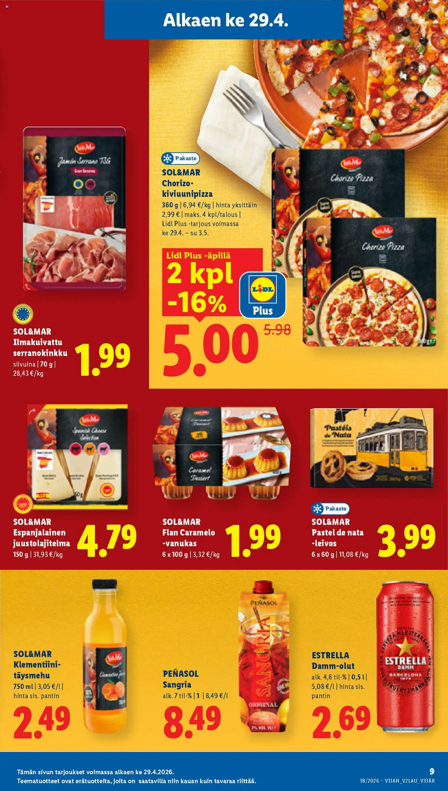 Lidl tarjoukset - Tampere – voimassa 29.04.2026 alkaen | Sivu: 9