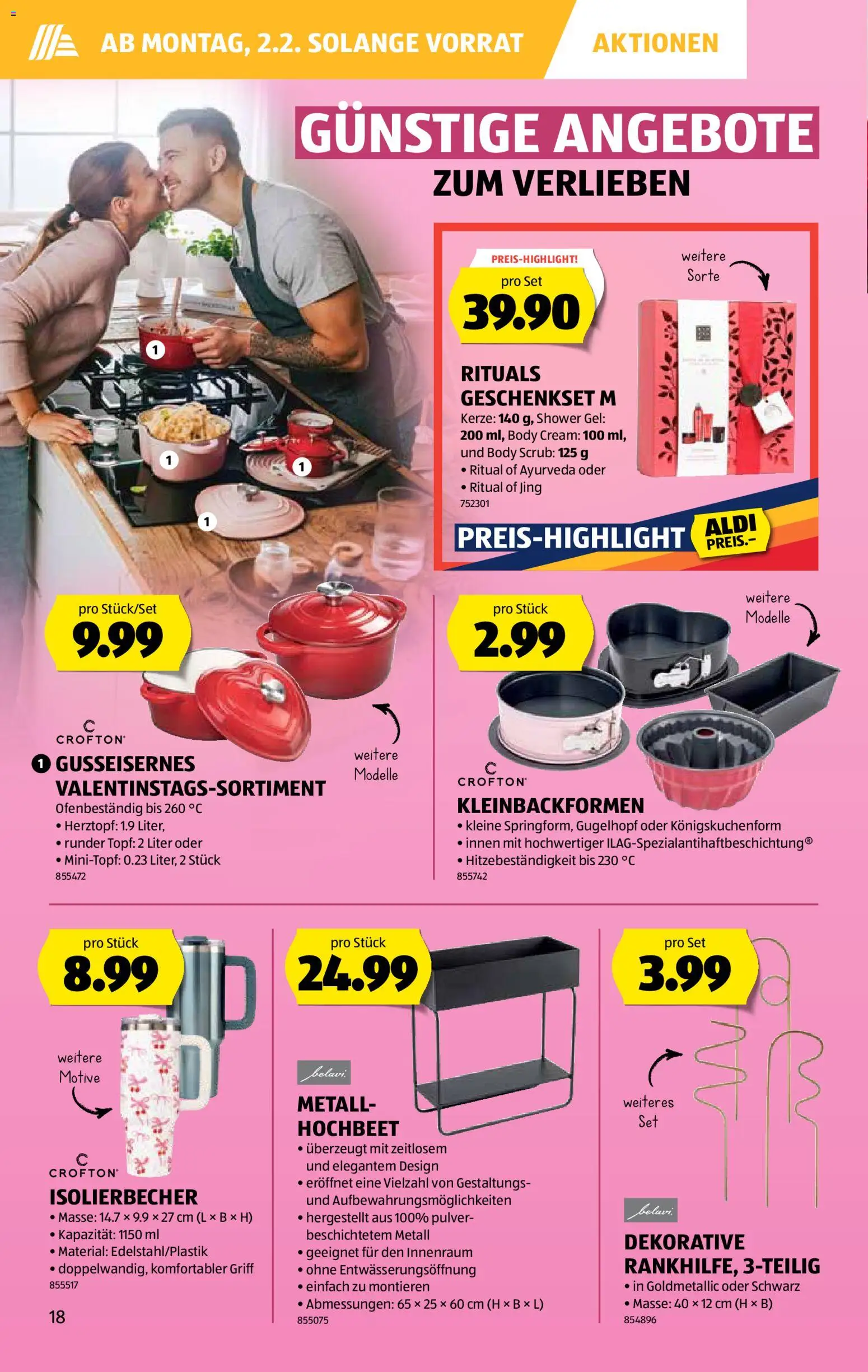 Aldi Aktionen – gültig ab 29.01.2026 | Seite: 19 | Produkte: Pulver, Shower Gel, Body Cream