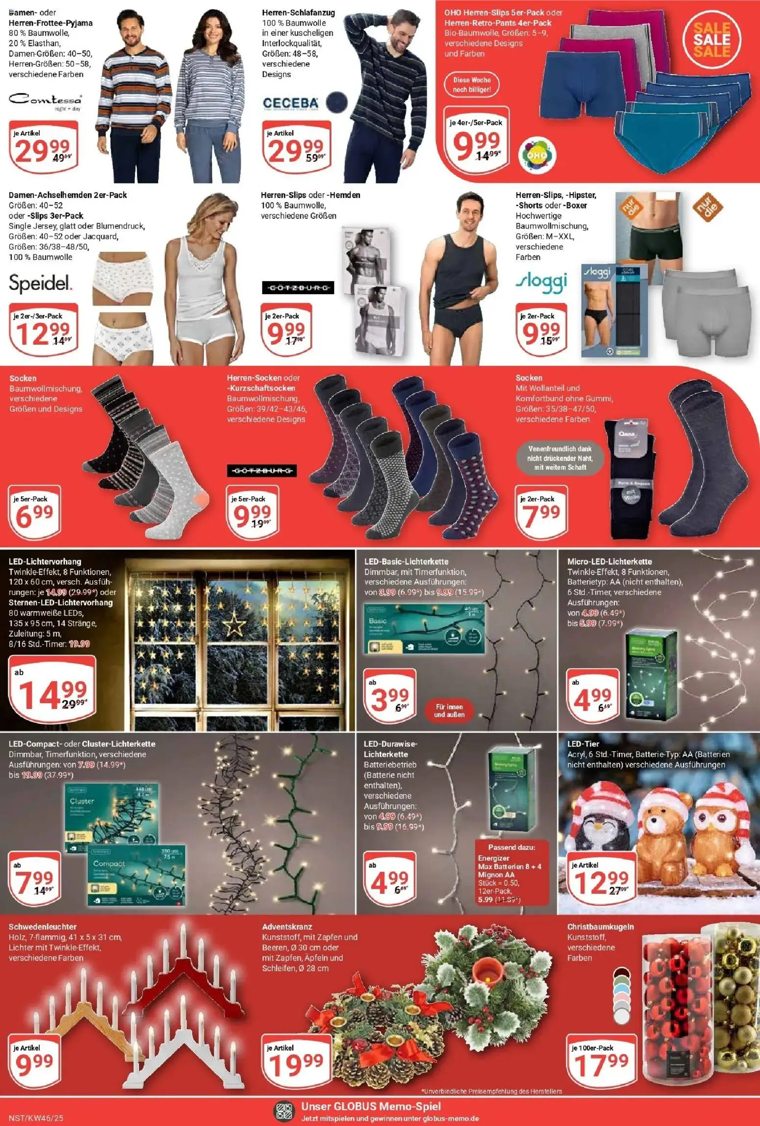 Globus prospekt Neustadt	 – gültig ab 10.11.2025 | Seite: 24 | Produkte: Batterien, Batterie, Socken, Boxer