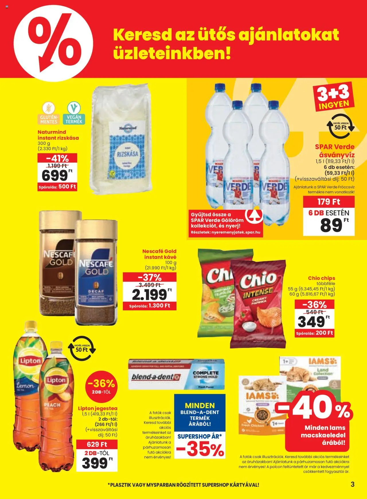 Spar akciós ujság - amely érvényes a következő dátumtól: 21.08.2025 | Oldal: 3 | Termékek: Nescafé, Kávé, Vegán, Instant kávé