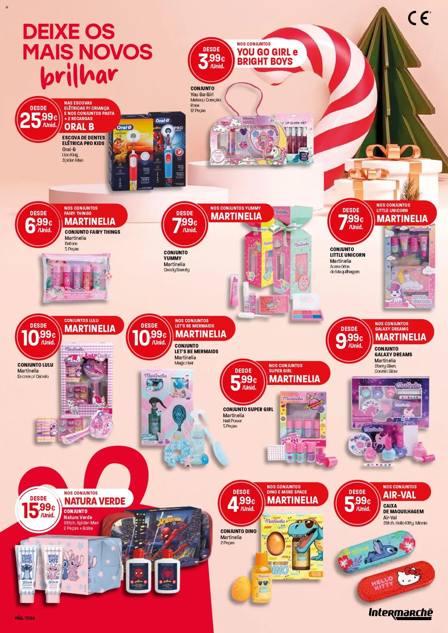Intermarché - Presentes de Natal Super │ válido de 13.11.2025 | Página: 17 | Produtos: Gloss, Escova de dentes elétrica, Maquilhagem, Caixa