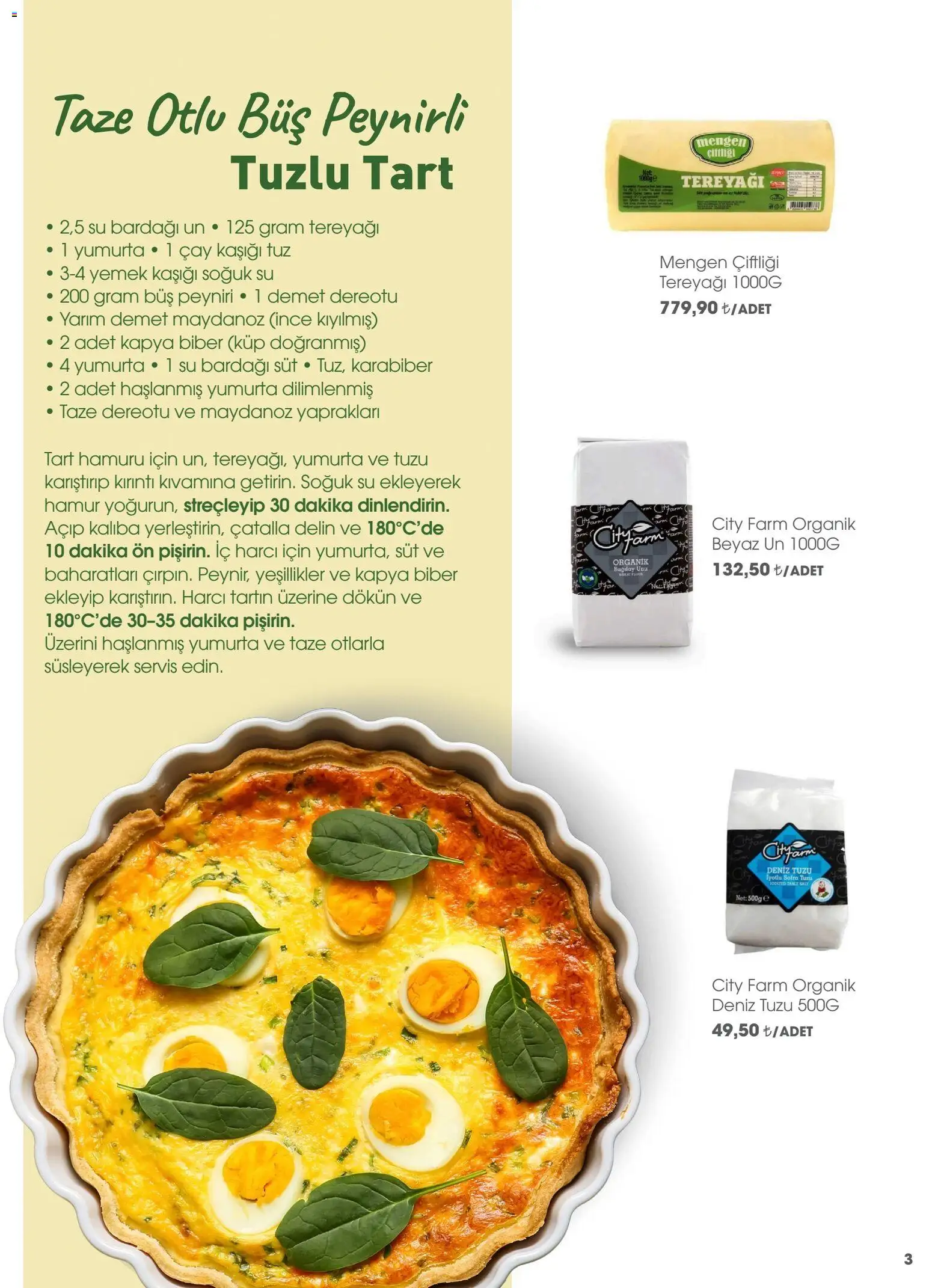 CarrefourSA - Katalog Gurme - 01.04.2026 tarihinden itibaren geçerlidir | Sayfa: 3 | Ürünler: Süt, Tereyağı, Tuz, Su bardağı