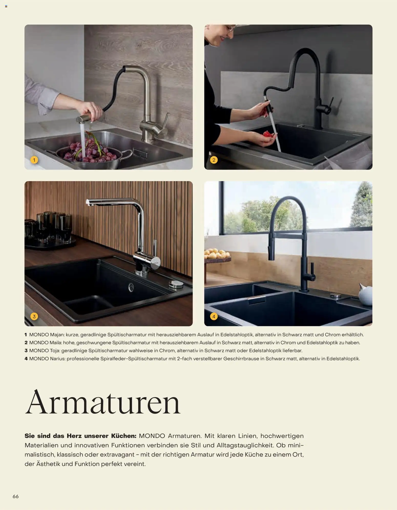 Ostermann Mondo Küchenprospekt 2026 – gültig ab 01.01.2026 | Seite: 66 | Produkte: Küche, Armatur, Kuchen