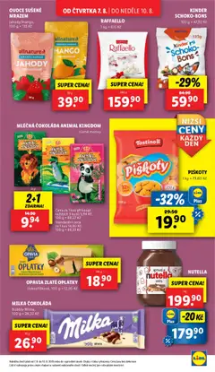Lidl leták od 07.08.2025 | Strana: 23 | Produkty: Mango, Milka, Piškoty, Nutella