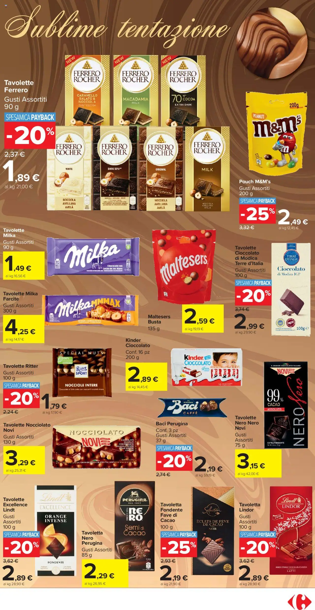 Volantino Carrefour del 10.10.2025 | Pagina: 13 | Prodotti: Caffè, Cioccolato, Nocciole, Cacao