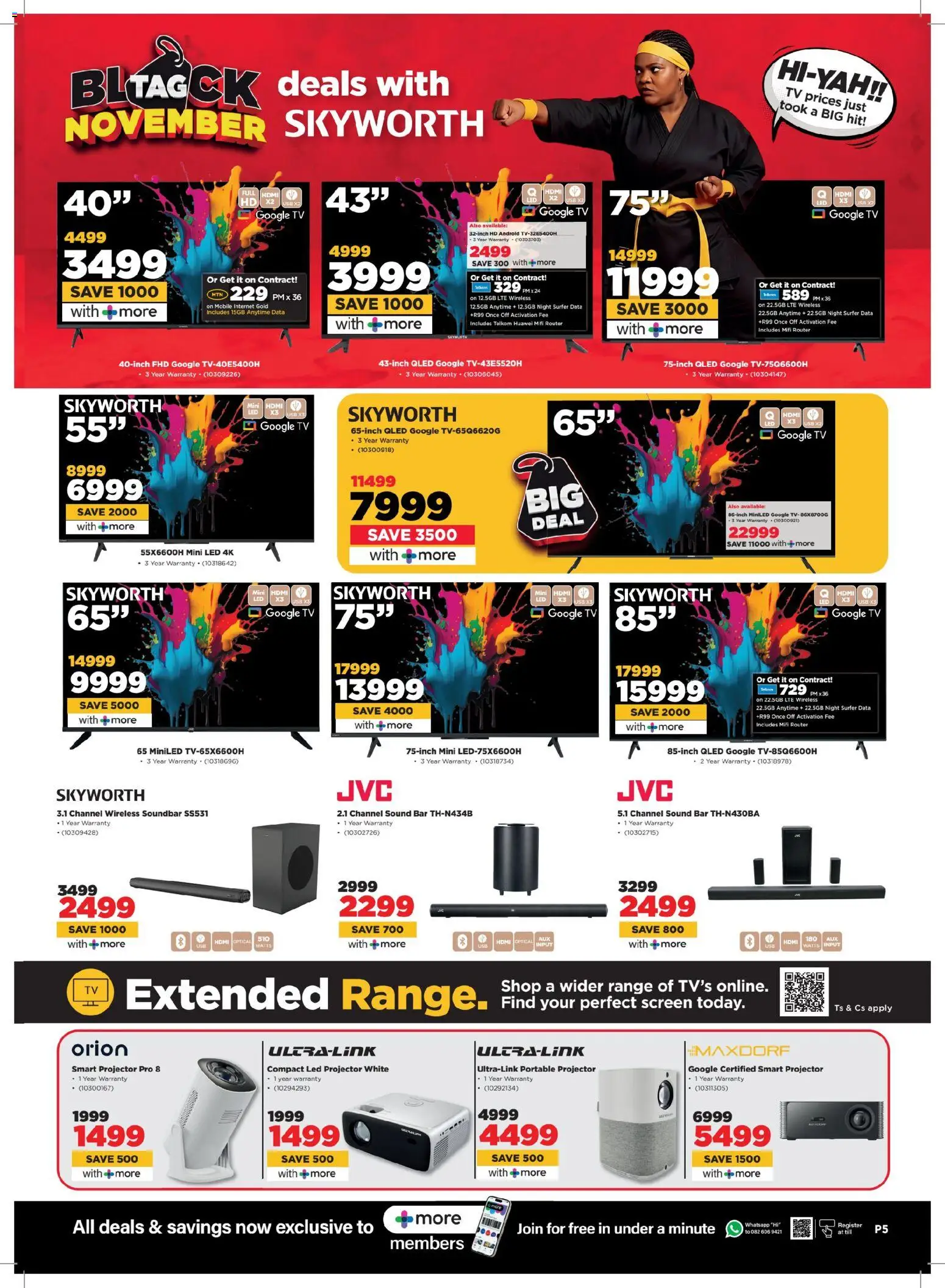 New HiFi Corp catalogue – valid from 24.11.2025 | Page: 5 | Products: Data, USB, TV, Soundbar