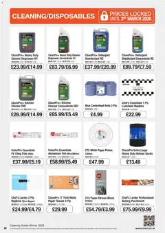 Preview of Booker Wholesale - Winter Catering News 2026 valid from 07.01.2026 | Page: 48 | Products: Towels, Kitchen, Detergent
