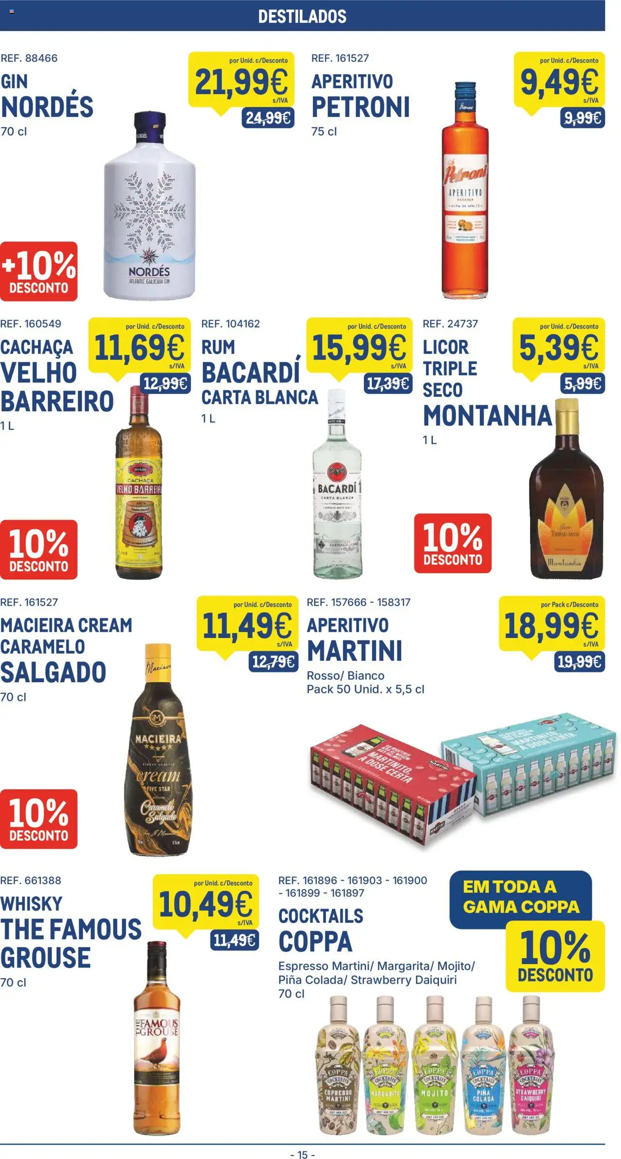 Makro folheto │ válido de 22.07.2025 | Página: 15 | Produtos: Cachaça, Licor, Gin, Cocktails