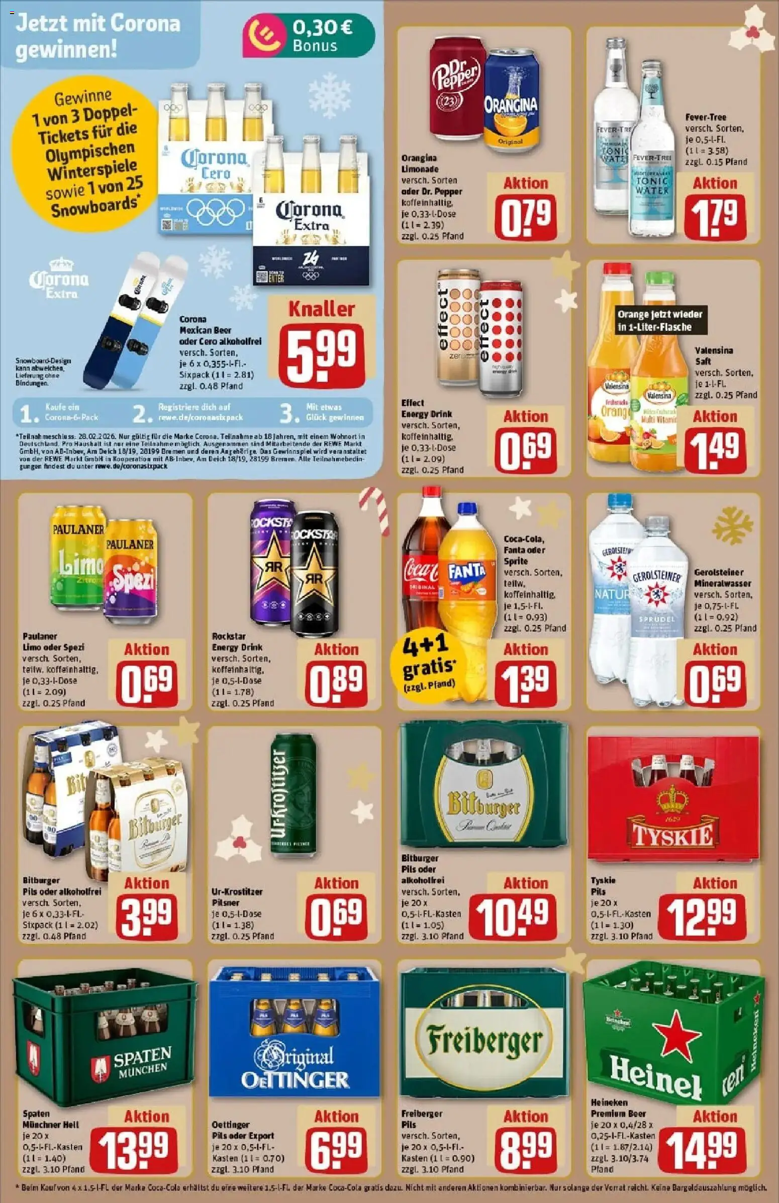 Rewe prospekt Kranichfeld	 – gültig ab 23.11.2025 | Seite: 20 | Produkte: Bitburger, Tyskie, Sprite, Gerolsteiner