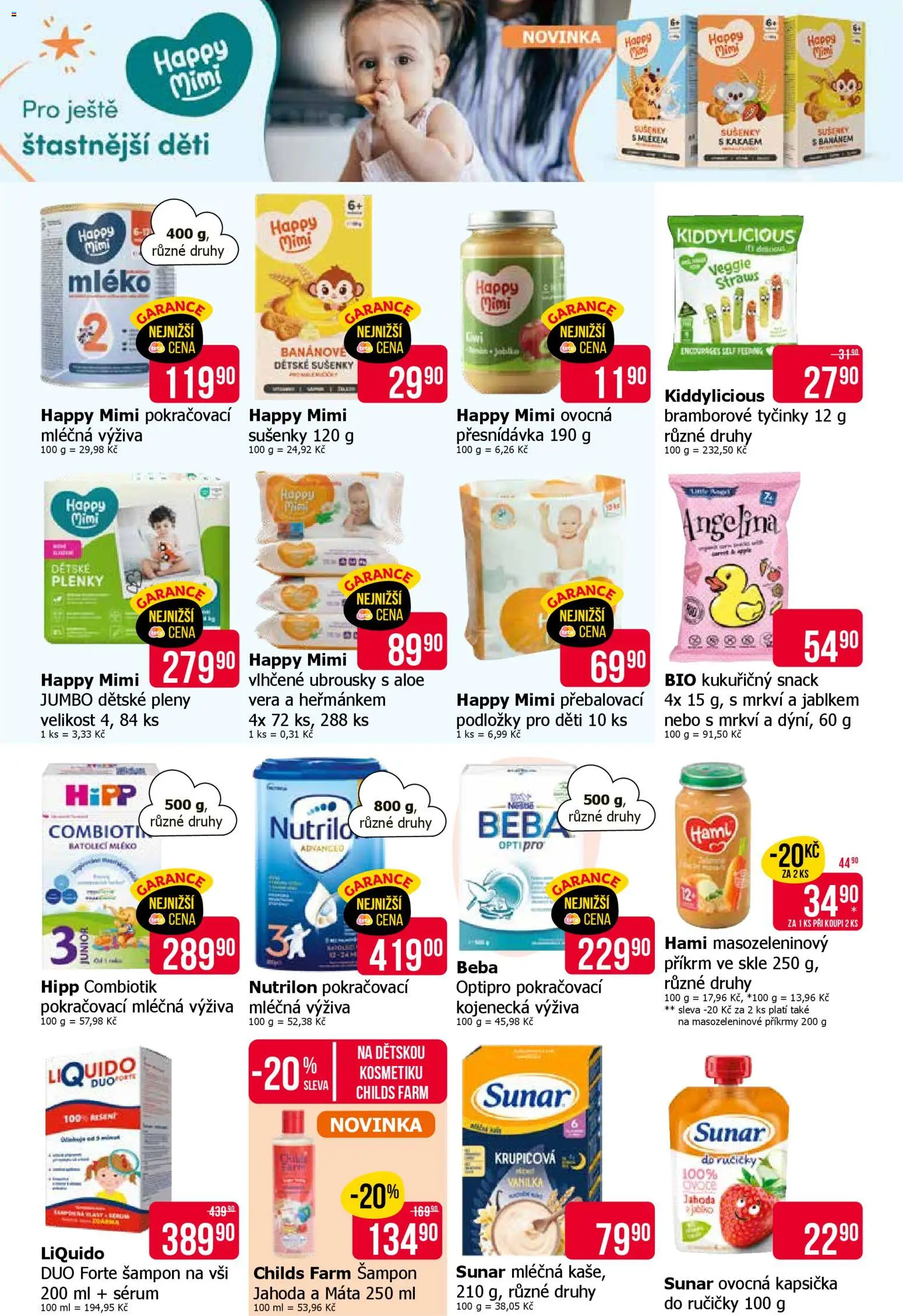 TETA Drogerie leták od 15.01.2026 | Strana: 14 | Produkty: Sunar, Příkrm, Plenky, Pleny