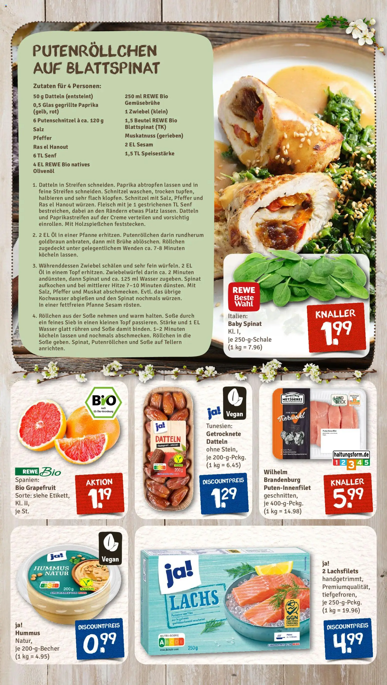 Nahkauf Prospekt – gültig ab 16.03.2026 | Seite: 8 | Produkte: Wasser, Paprika, Putenschnitzel, Fleisch