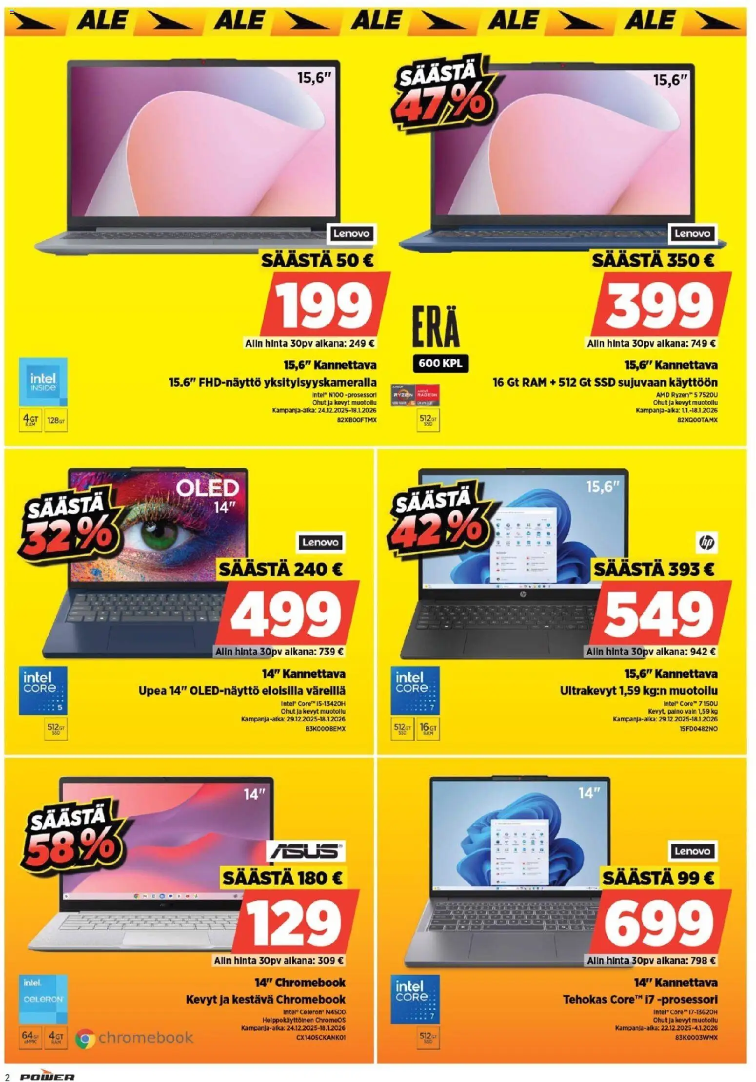 Power tarjoukset – voimassa 01.01.2026 alkaen | Sivu: 2
