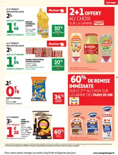 Auchan - Prévisualisation de Auchan - Des prix aussi bas, c'est le Top valide à partir de 25.11.2025 | Page: 17 | Produits: Sandwich, Concentré de tomate, Huile, Chips