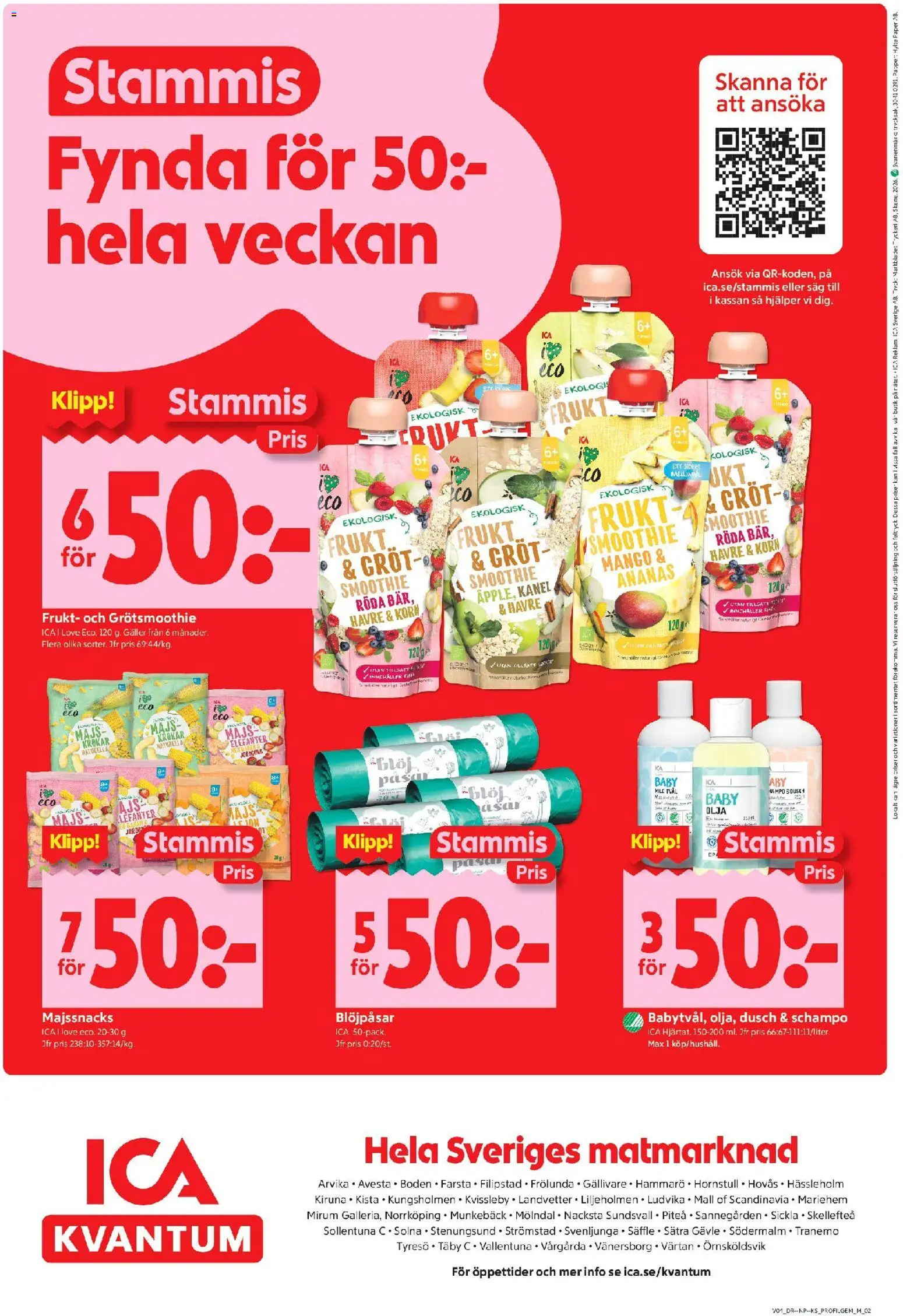 ICA Kvantum reklamblad aktuell från 19.01.2026 | Sida: 10 | Produkter: Tvål, Galler, Kanel, Mango