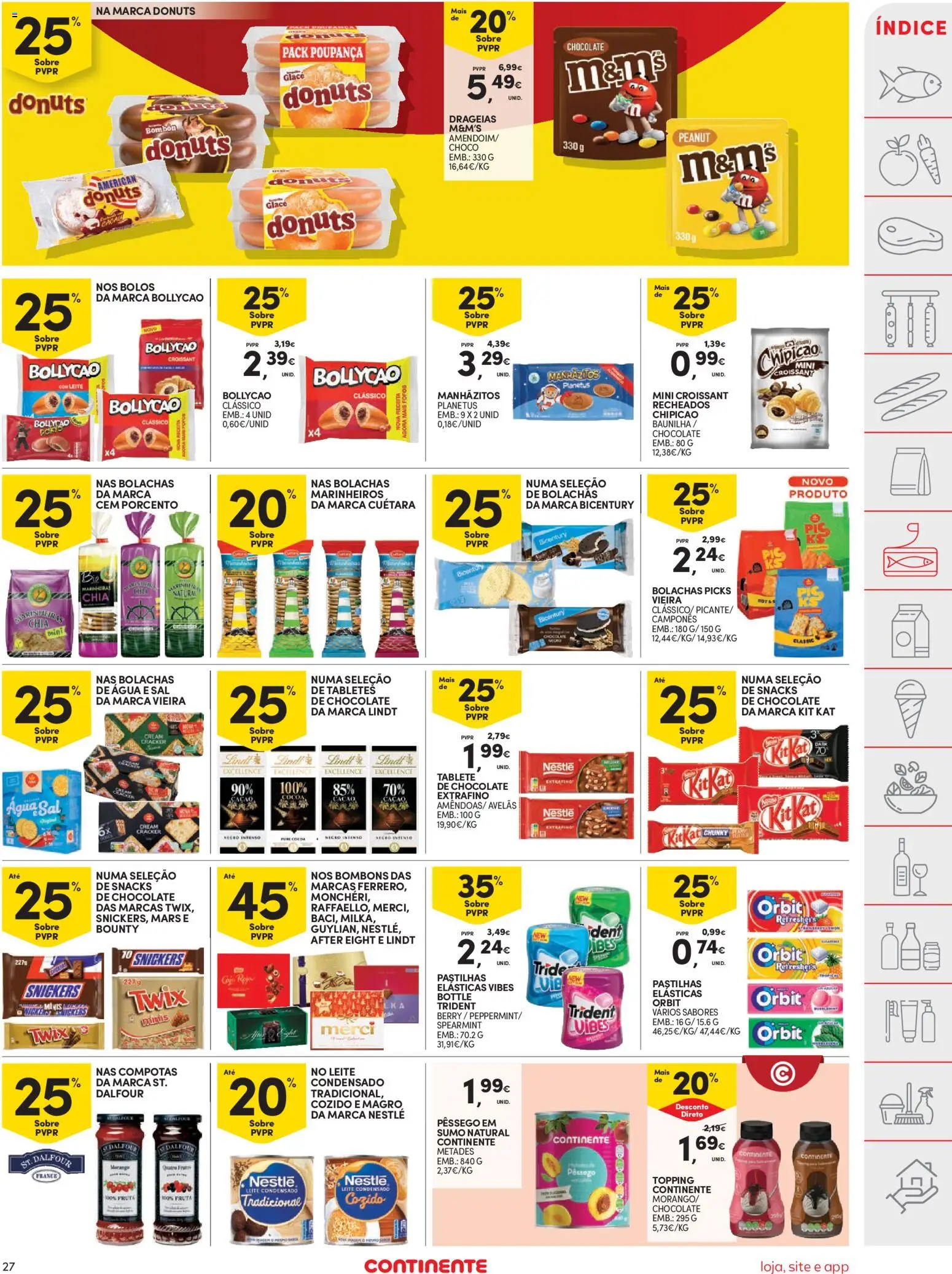 Continente folheto │ válido de 28.04.2026 | Página: 27 | Produtos: Agua, Avelãs, Sal, Manhãzitos