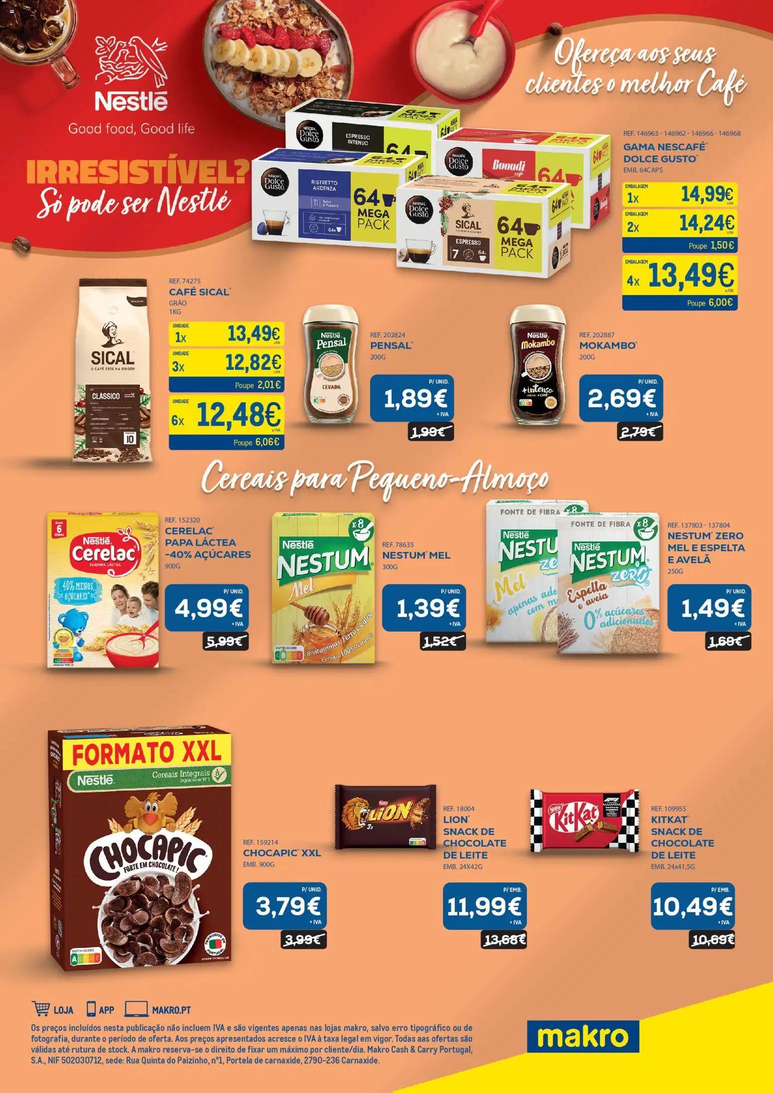Makro Monofolha Nestlé │ válido de 30.03.2026 | Página: 2 | Produtos: Aveia, Ferro, Nestlé, Chocolate