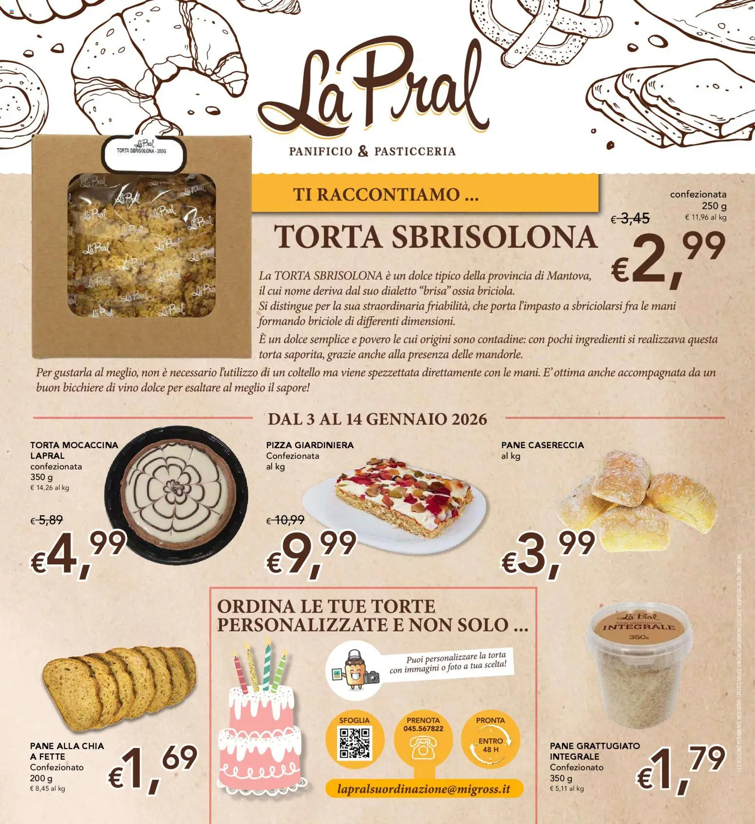 Volantino Migross del 03.01.2026 | Pagina: 5 | Prodotti: Pane, Pizza, Vino, Torta