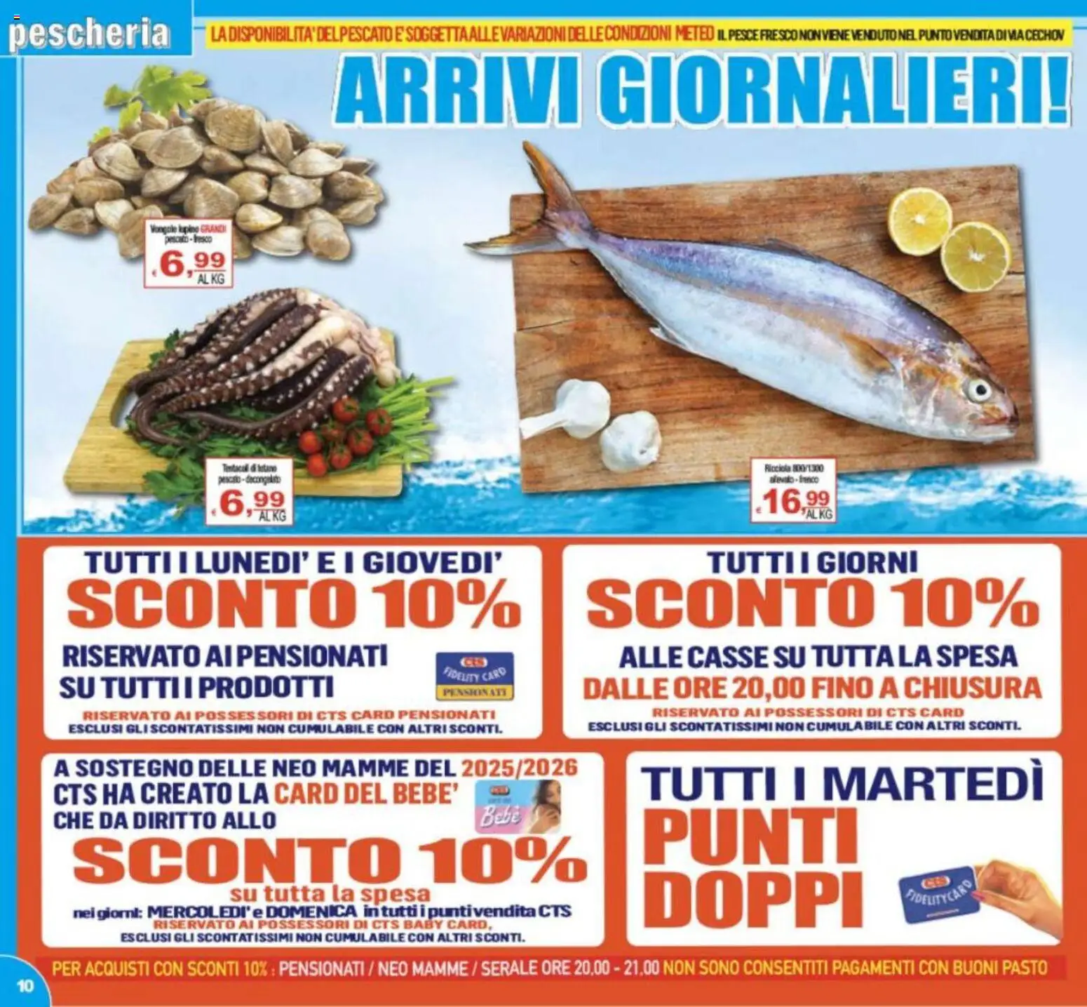 Volantino CTS del 06.03.2026 | Pagina: 10 | Prodotti: Pesce, Vongole