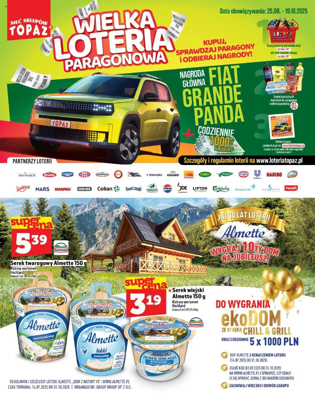 Topaz Gazetka MAZ od 02.10.2025 | Strona: 8 | Produkty: Serek, Grill, Pepsi, Serek wiejski