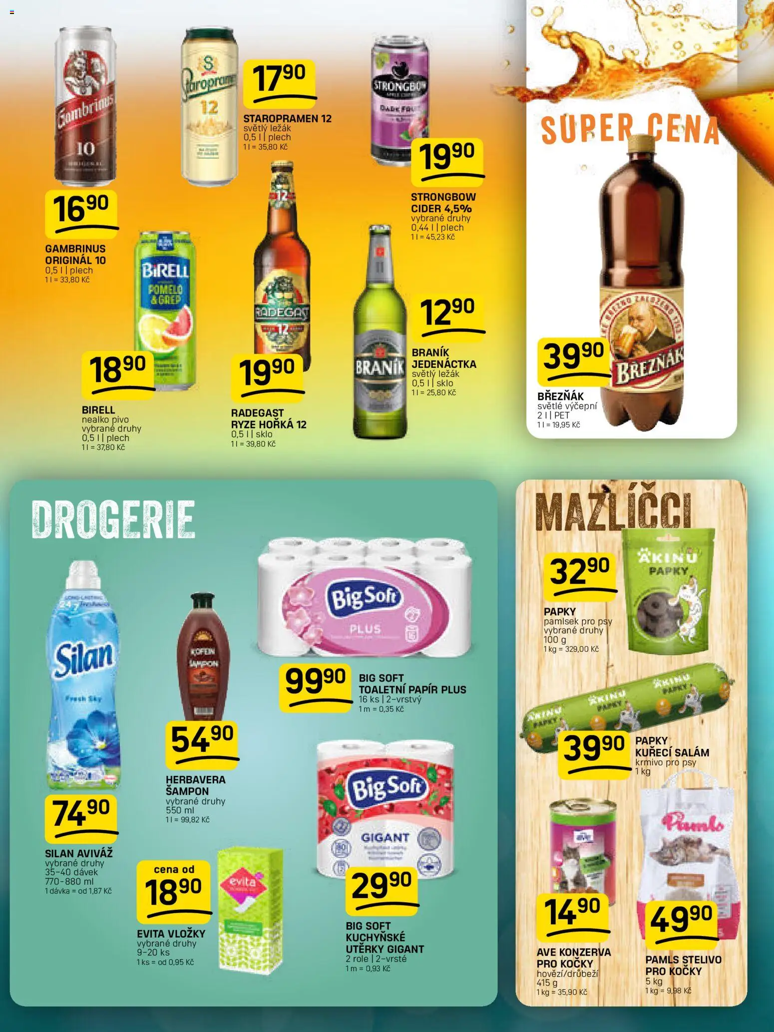 Flop leták od 25.02.2026 | Strana: 11 | Produkty: Staropramen, Toaletní papír, Strongbow, Drogerie