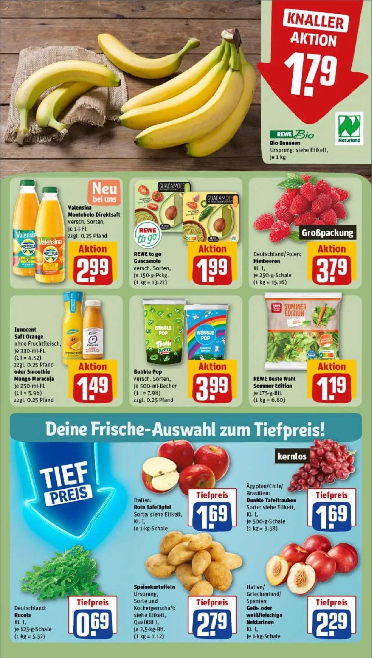Rewe prospekt Wiesbaden	 - gültig ab dem 22.06.2025 | Seite: 4 | Produkte: Nektarinen, Valensina, Mango, Saft
