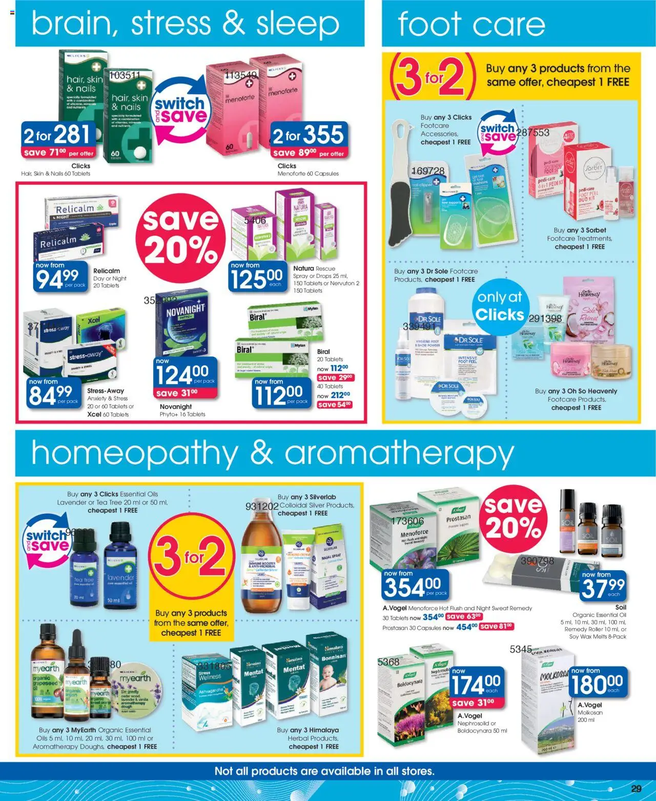Clicks Specials │ valid from 07.08.2025 | Page: 25 | Products: Switch, Touca de banho, Cream, Nasal spray
