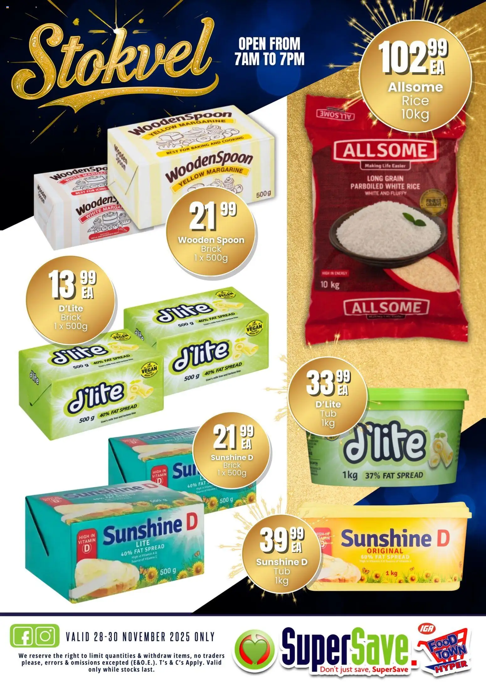 New Super Save catalogue – valid from 28.11.2025 | Page: 18 | Products: Milk, Margarine, Rice, Fat spread