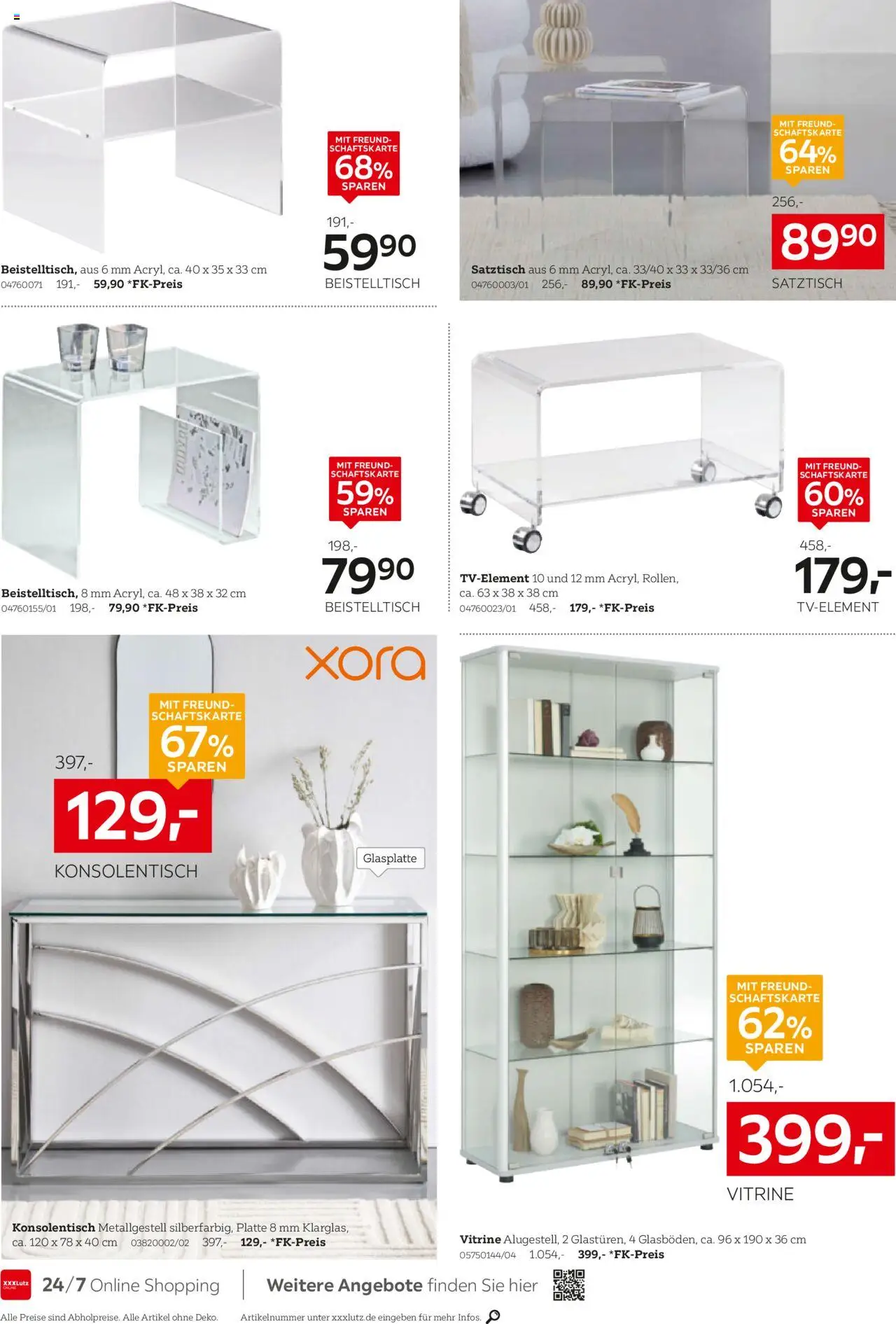 XXXL Lutz  Aufbewahrung & Deko! - gültig ab dem 28.07.2025 | Seite: 8 | Produkte: Beistelltisch, Vitrine, Konsolentisch