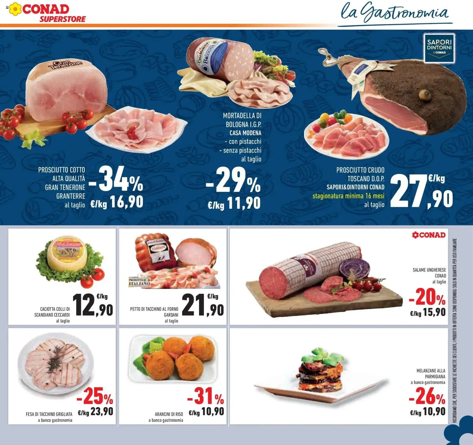 Volantino Conad del 07.01.2026 | Pagina: 23 | Prodotti: Salame, The, Mortadella, Melanzane
