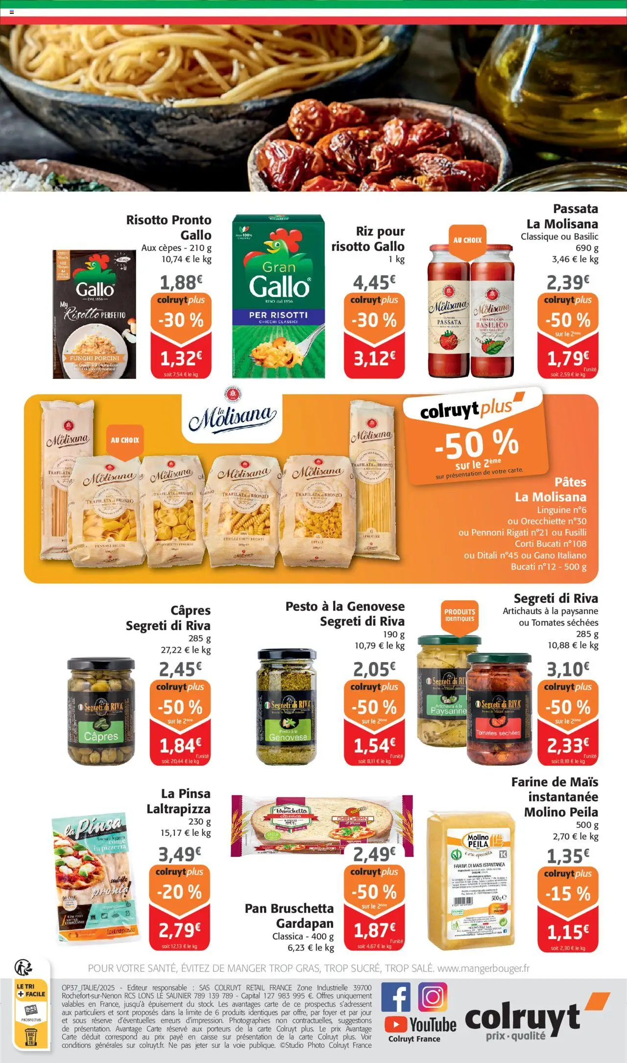  | Page: 6 | Produits: Pinsa, Tomates séchées, Tomates, Pâtes