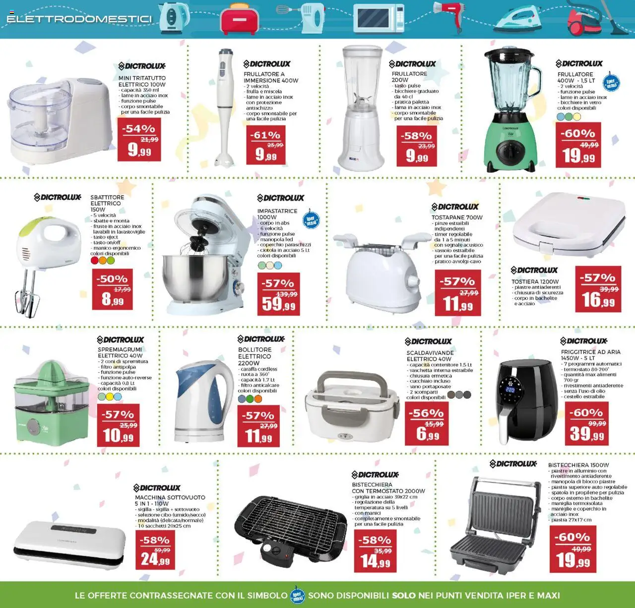Volantino Happy Casa del 27.08.2025 | Pagina: 15 | Prodotti: Tritatutto, Contenitore, Griglia, Friggitrice