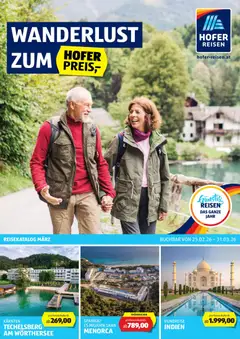 Hofer Wanderlust ab 25.02.2026 gültig