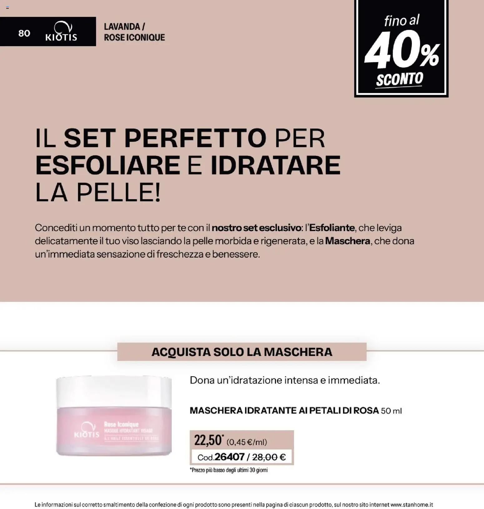 Volantino Stanhome del 08.01.2026 | Pagina: 80 | Prodotti: Maschera, Tè, Lavanda