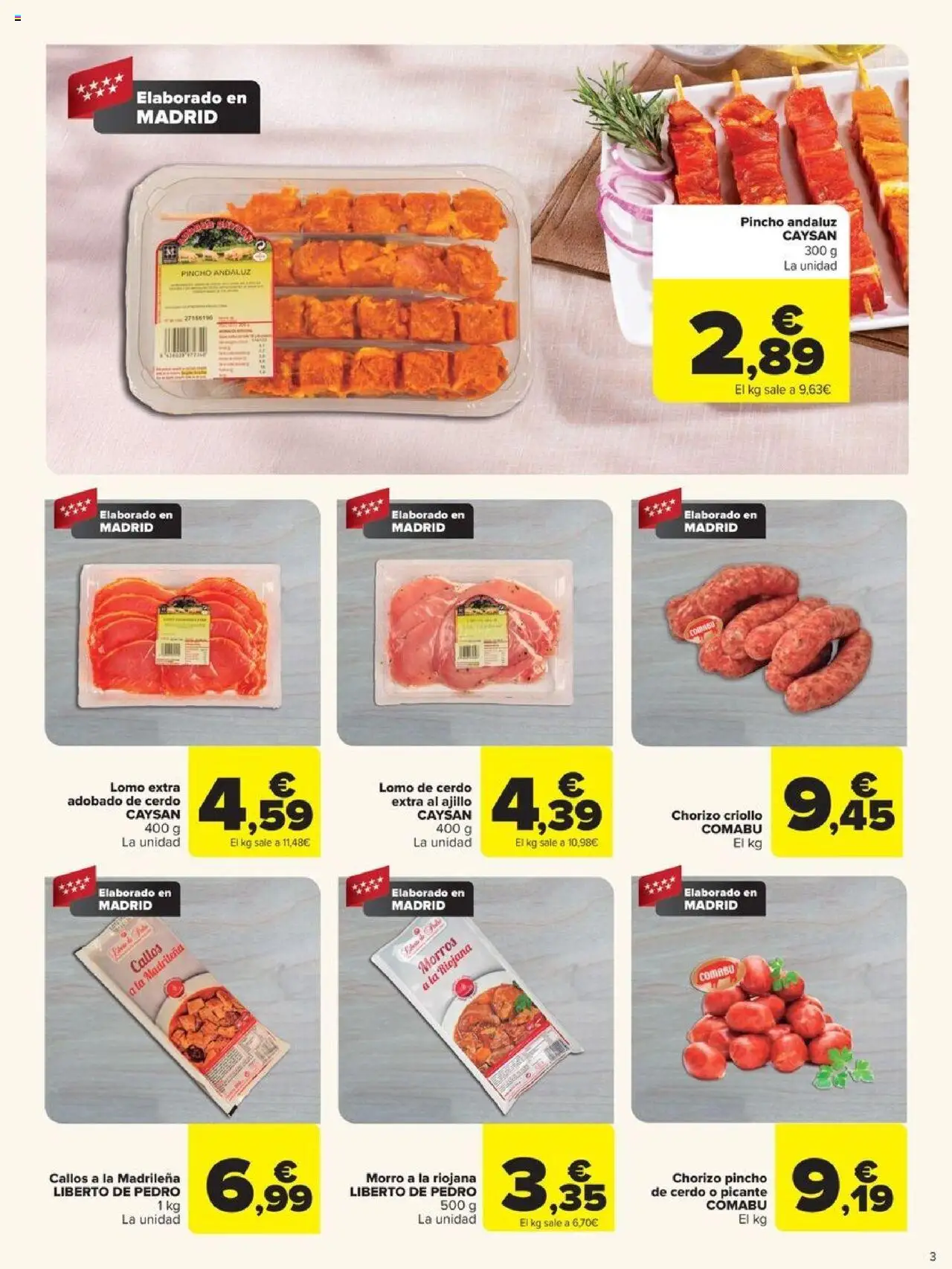 Carrefour folleto │ válido desde el 08.08.2025 | Página: 3 | Productos: Cerdo