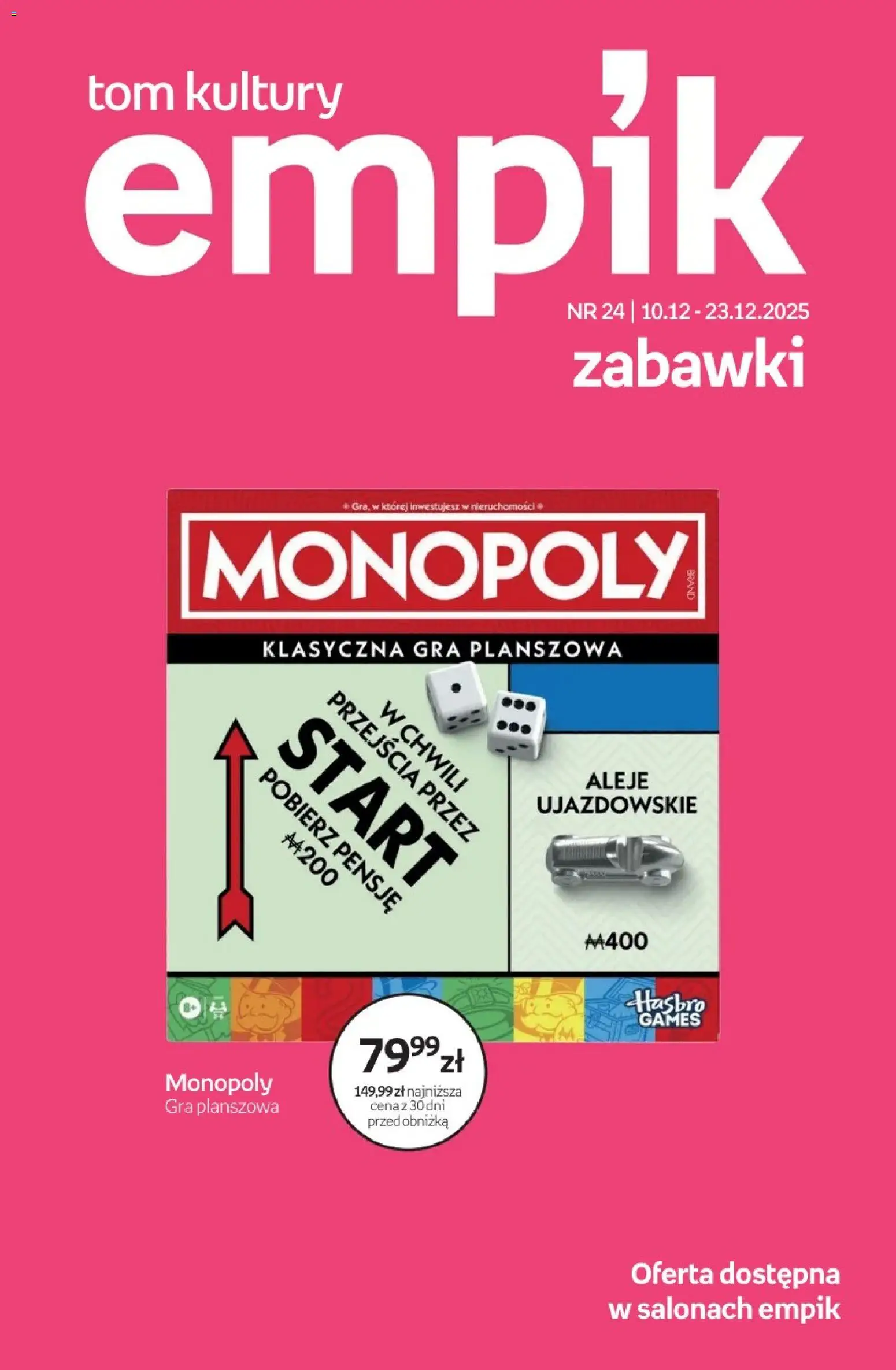 Empik promocje - Tom kultury Zabawki od 10.12.2025 | Strona: 1 | Produkty: Gra