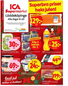 ICA Supermarket - Löddeköpinge - Förhandsvisning av reklamblad från butik ICA Supermarket aktuell från 22.12.2025