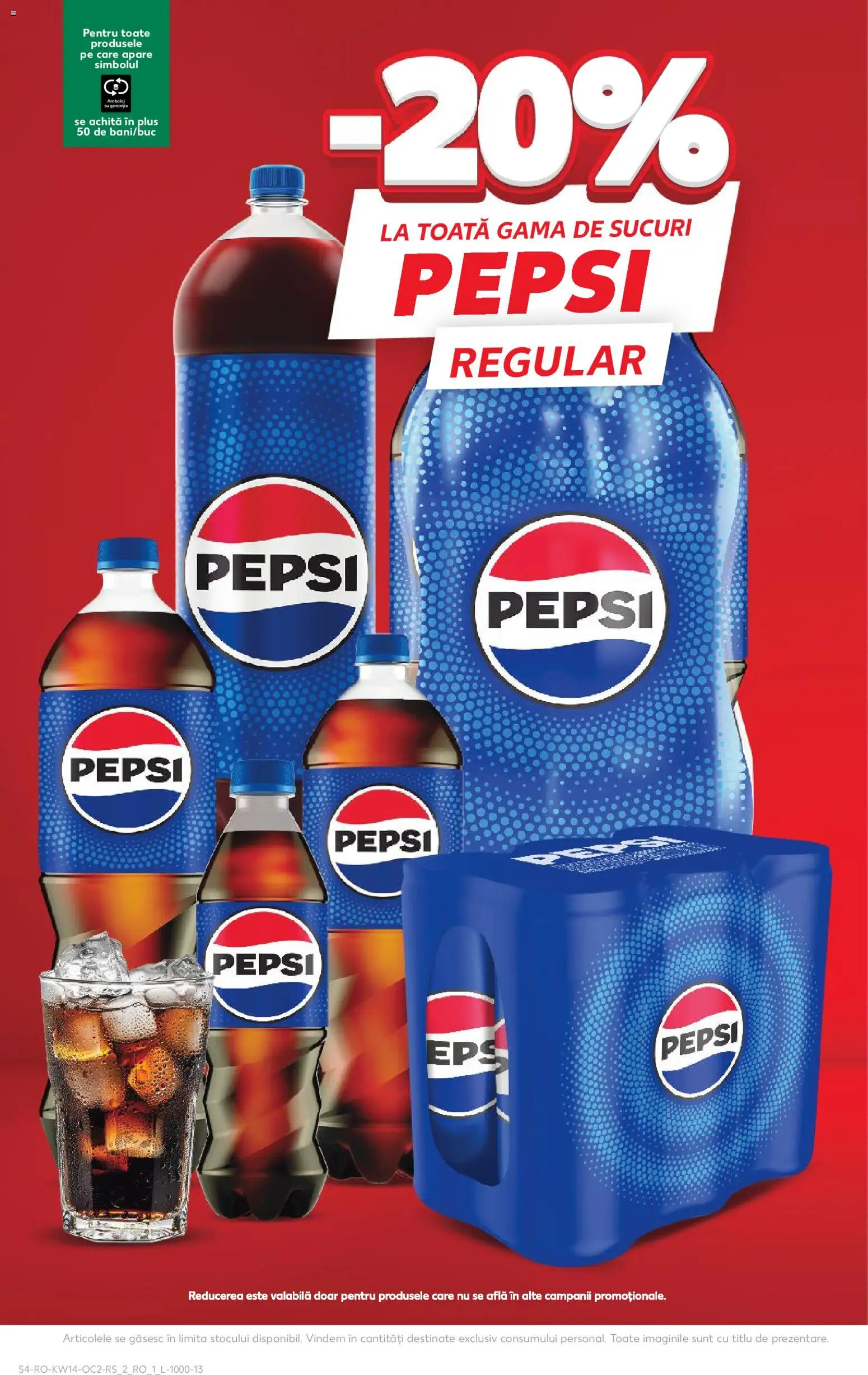 Kaufland RO akciós ujság - amely érvényes a következő dátumtól: 01.04.2026 | Oldal: 4 | Termékek: Pepsi