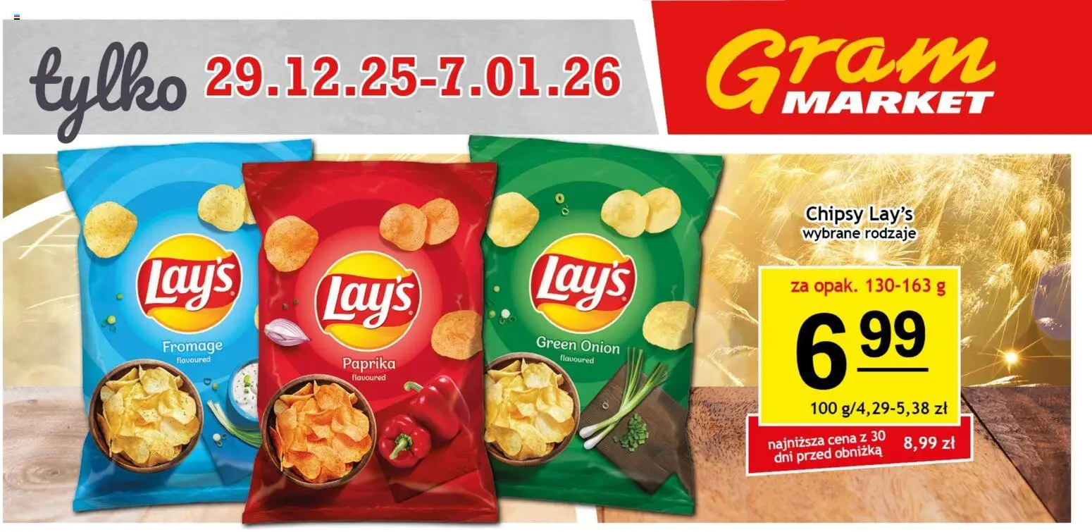Gram Market Gazetka - Billboard od 29.12.2025 | Strona: 2 | Produkty: Chipsy