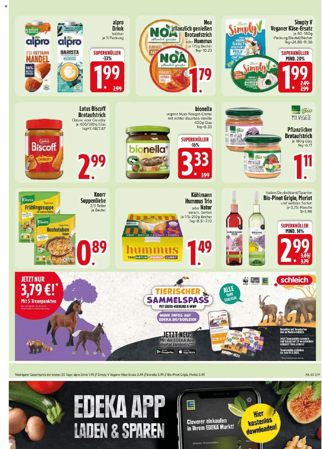 Edeka prospekt Markt Schwaben	 – gültig ab 28.09.2025 | Seite: 19 | Produkte: Merlot, Knorr, Alpro