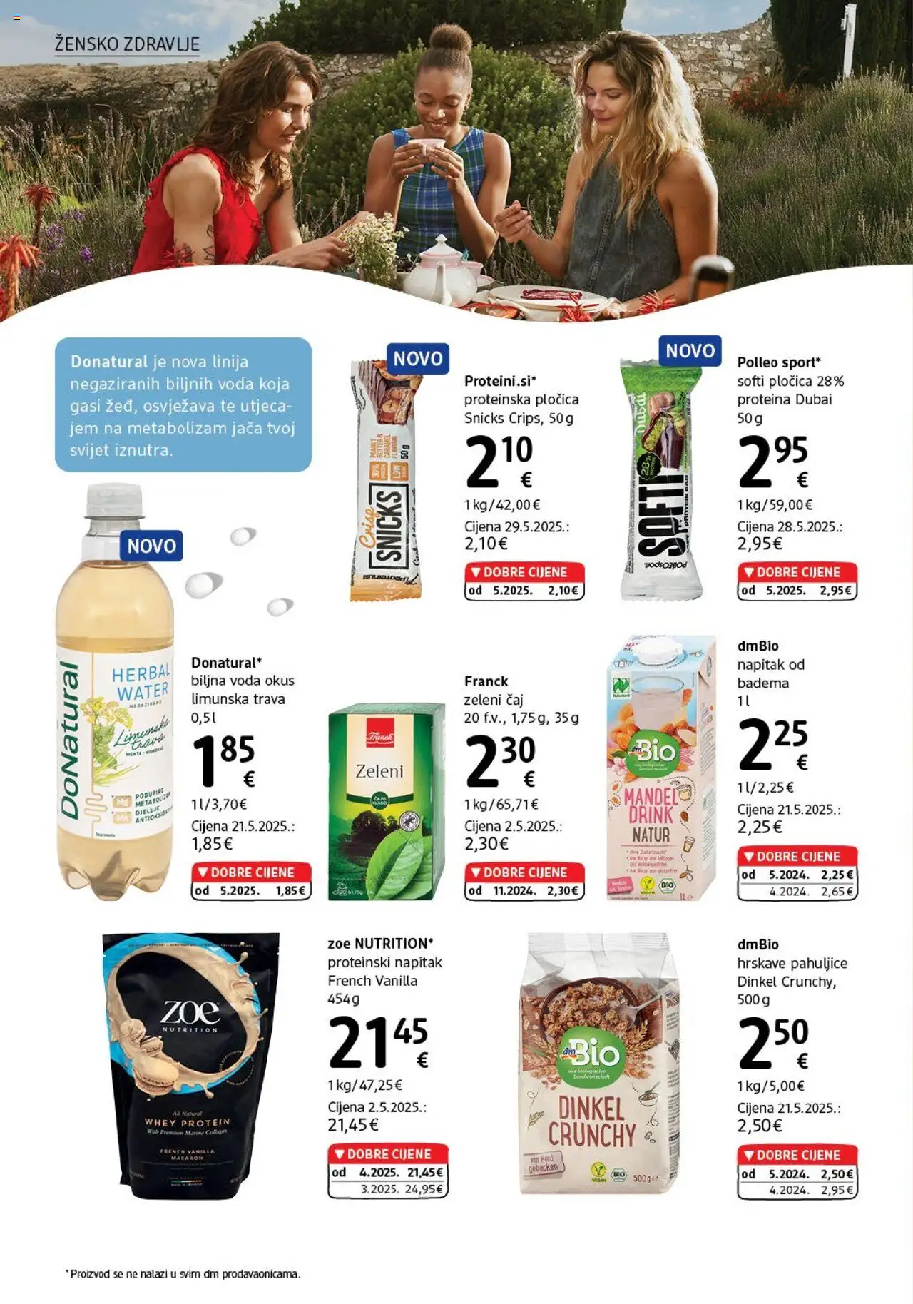 DM katalog | vrijedi od 01.07.2025 | Stranica: 14 | Proizvodi: Čaj, Pahuljice, Voda